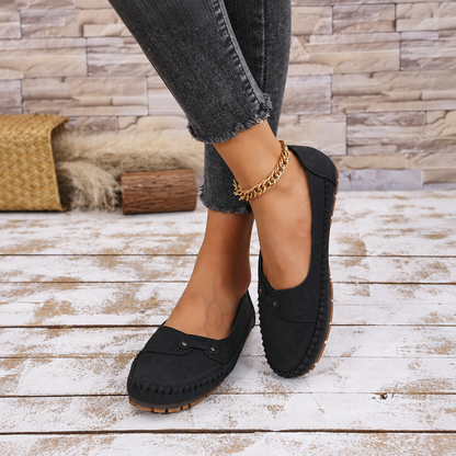 Women’s Vintage Comfort Slip-On Flats – Lightweight & Flexible