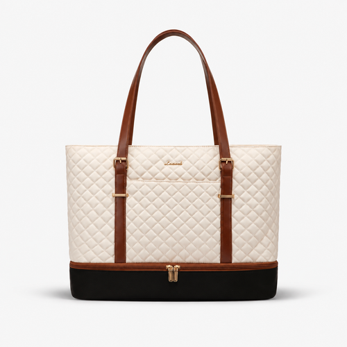 Laptop Tote with Insulated Lunch Compartment