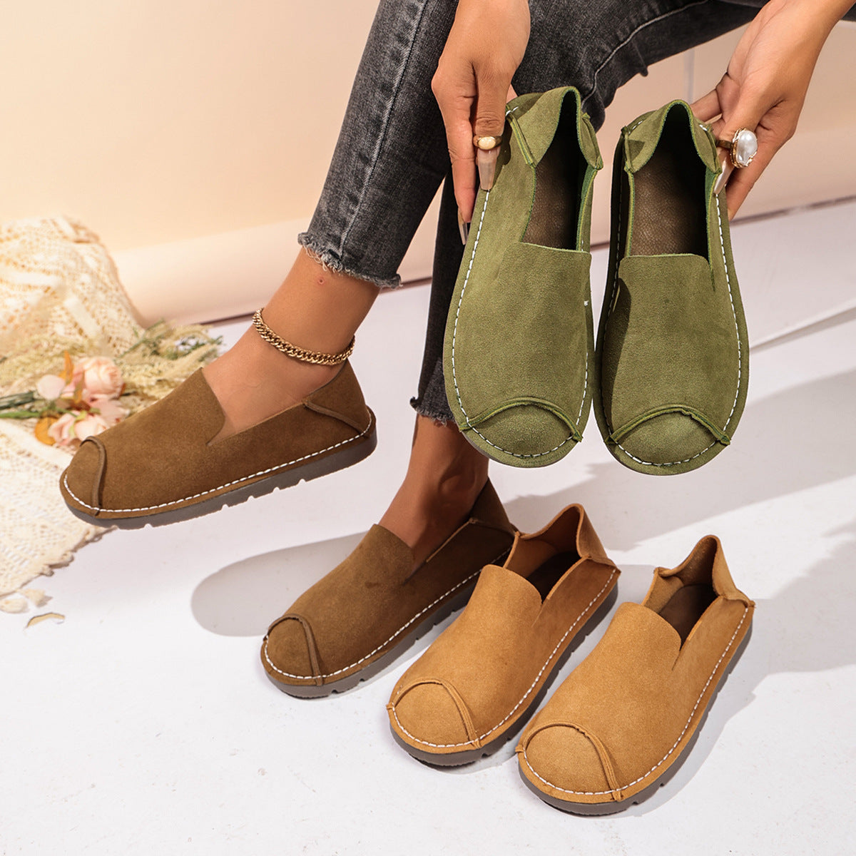 💥 Mega Sale - 50% OFF Best Sellers Today Only! 💥Women’s Wide Fit Comfort Slip-On Shoe