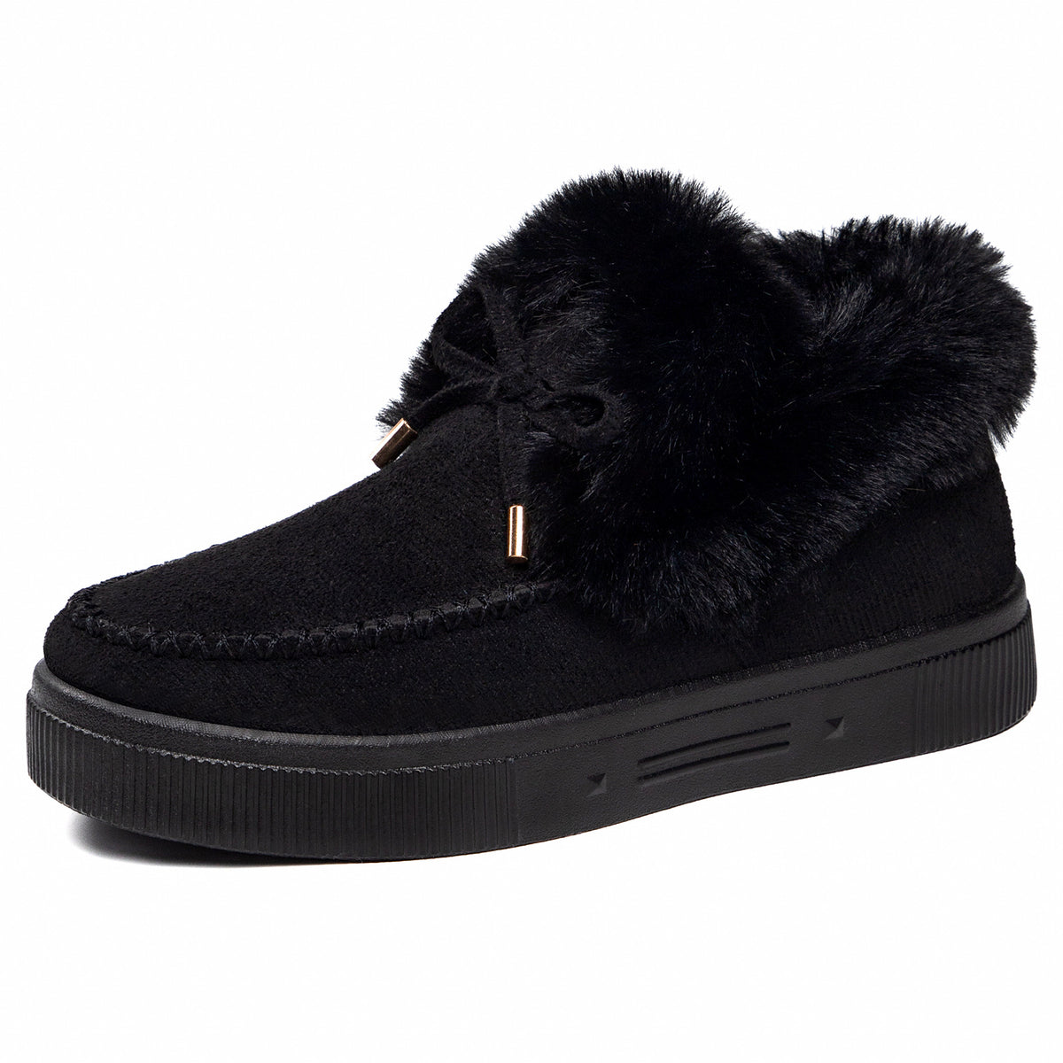 2026 Women's Cozy Winter Ankle Boots – Warm Furry Bow Style