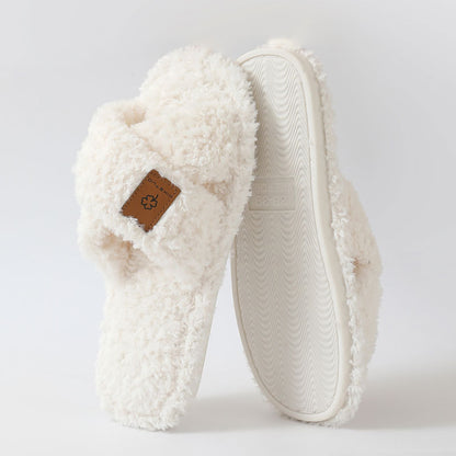 Women’s CloudSoft Crisscross Fuzzy Slippers