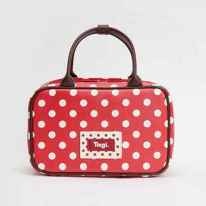 Bowling Storage Makeup Bag, Handbag, Small Square Bag, Polka Dot Leopard Print