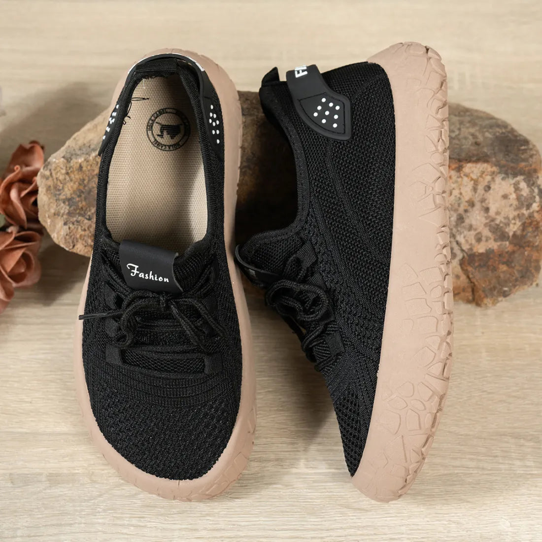 Women's breathable slip-on orthotic walking sneakers