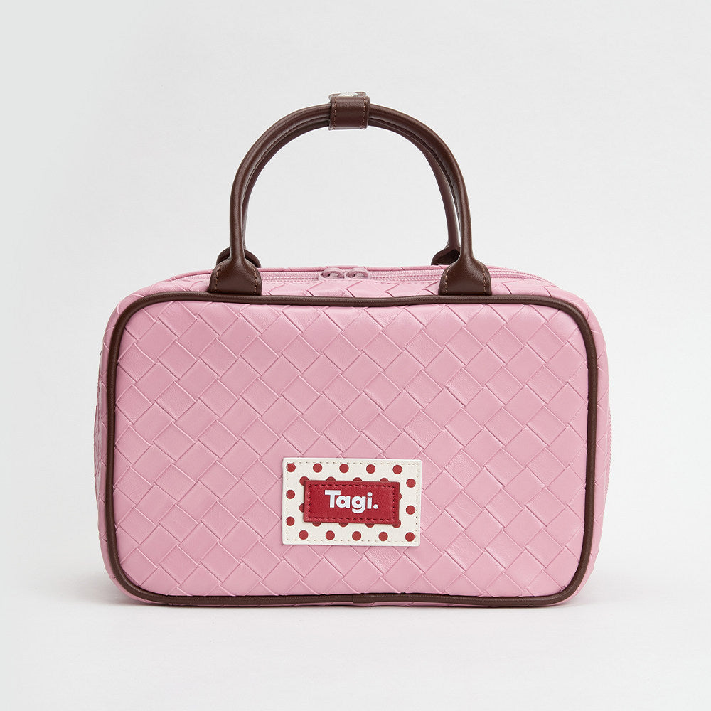 Bowling Storage Makeup Bag, Handbag, Small Square Bag, Polka Dot Leopard Print