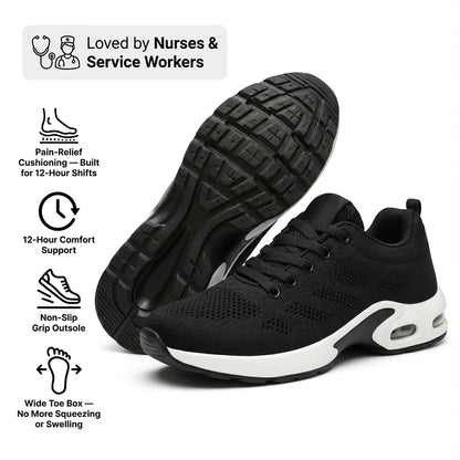 Homeveloa™ Pro — 12-Hour Shift Shoes for All-Day Foot, Knee & Back Pain Relief