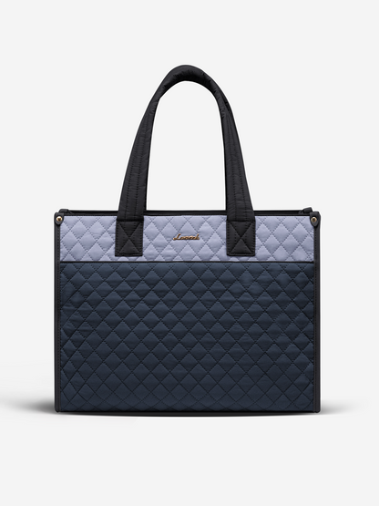 2Pcs Quilted Work Tote Bag, 15.6" 17.3"