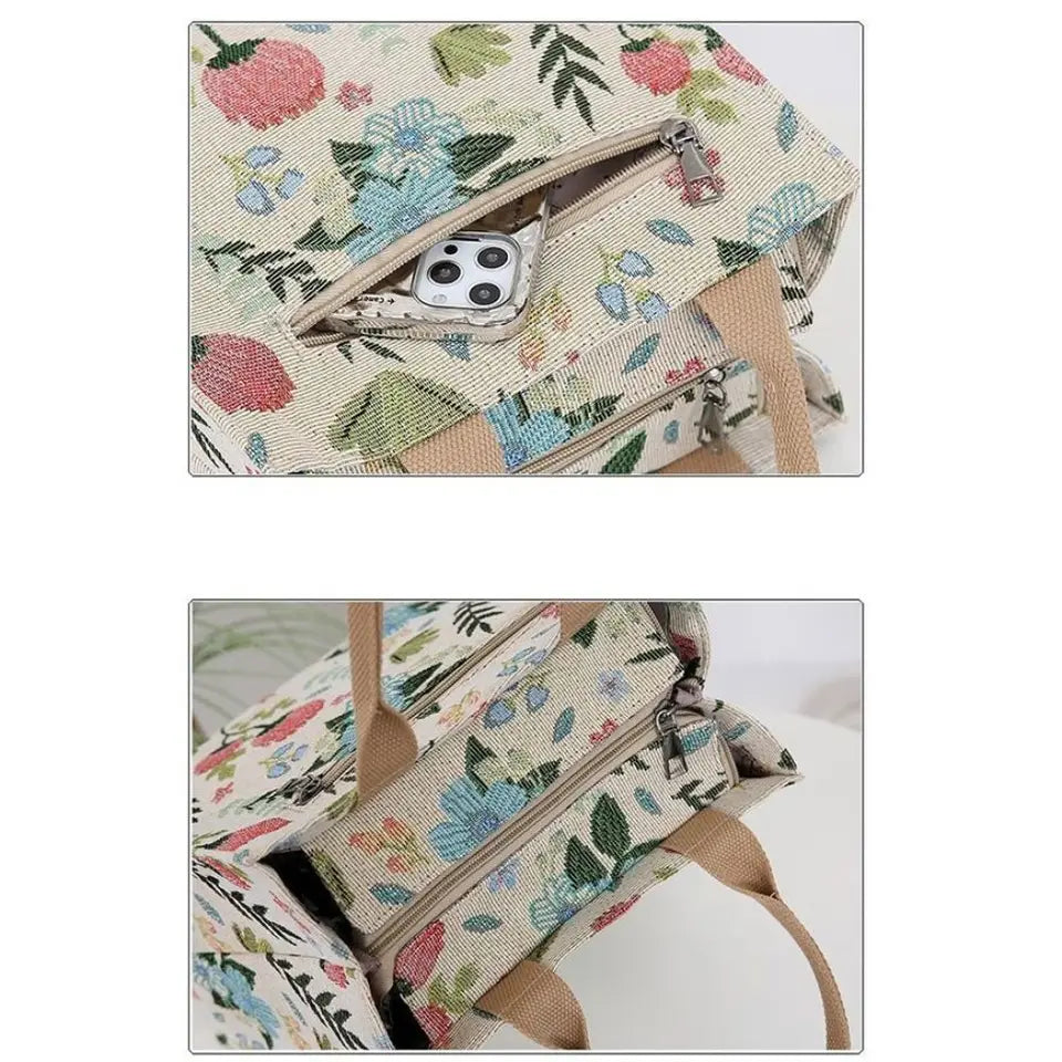 Women's Floral Insulated Lunch Bag