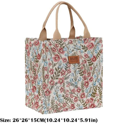 Women's Floral Insulated Lunch Bag