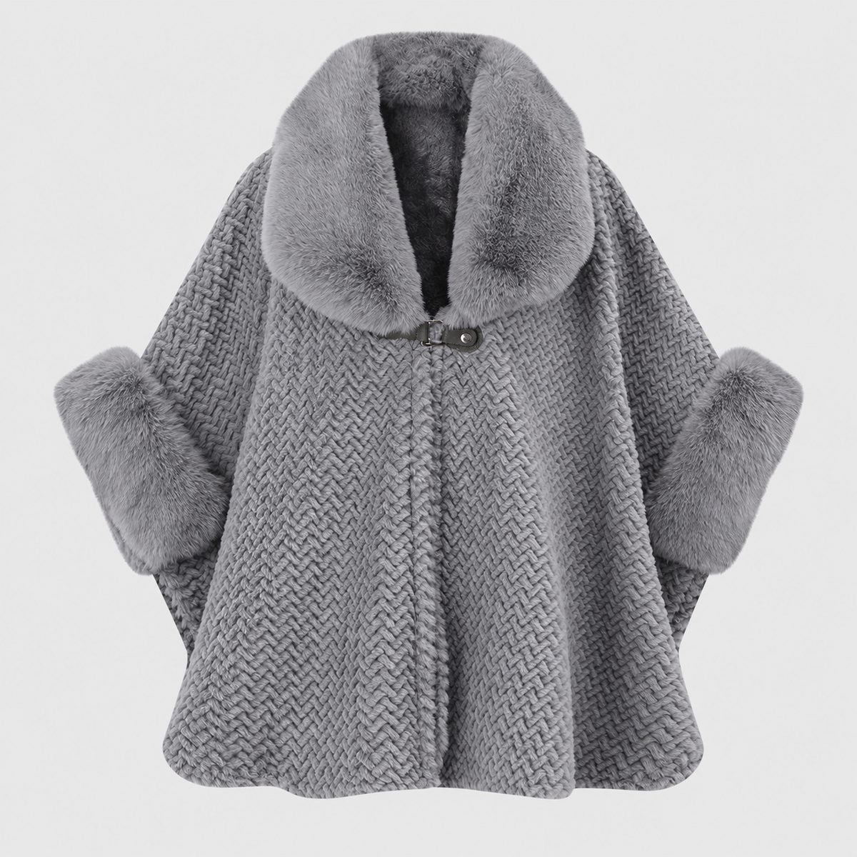 2026 Winter Fur Collar Warm Cardigan Coat – Plus Size