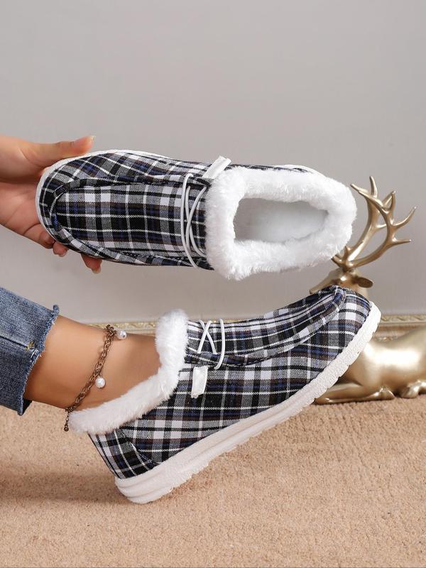 Women’s Fleece-Lined Slip-On Loafers – Warm & Comfortable Casual Shoes