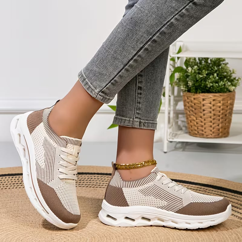 Women’s Breathable Knit Walking Shoes – Lightweight & Supportive Comfort