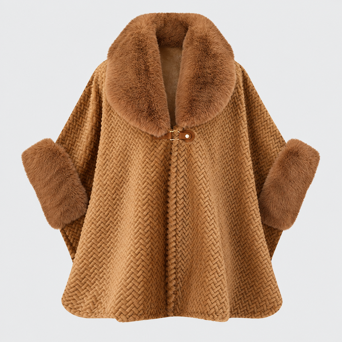 2026 Winter Fur Collar Warm Cardigan Coat – Plus Size