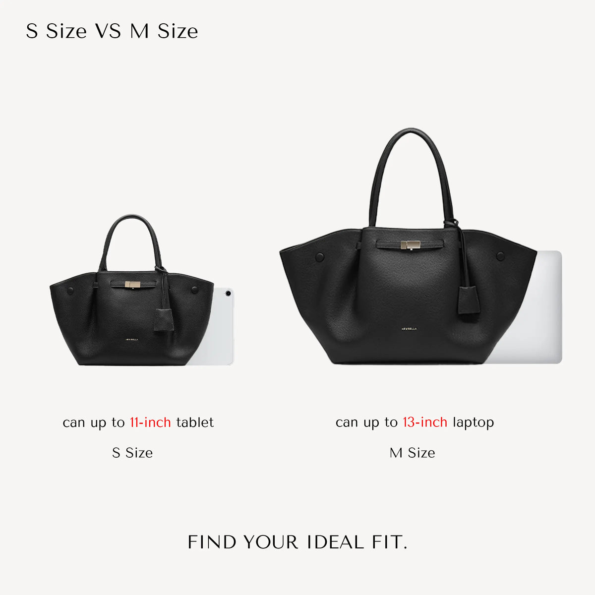 NEWBELLA Marella M Collapsible PU Leather Tote Bag