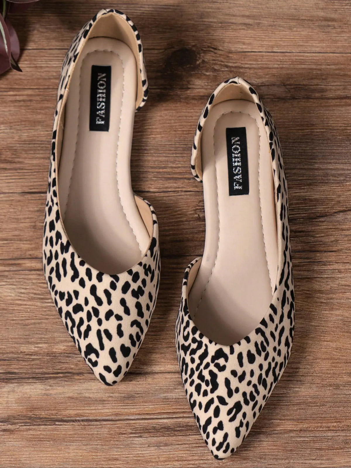 Women's Fashionable Colorblock Print Flat Shoes
