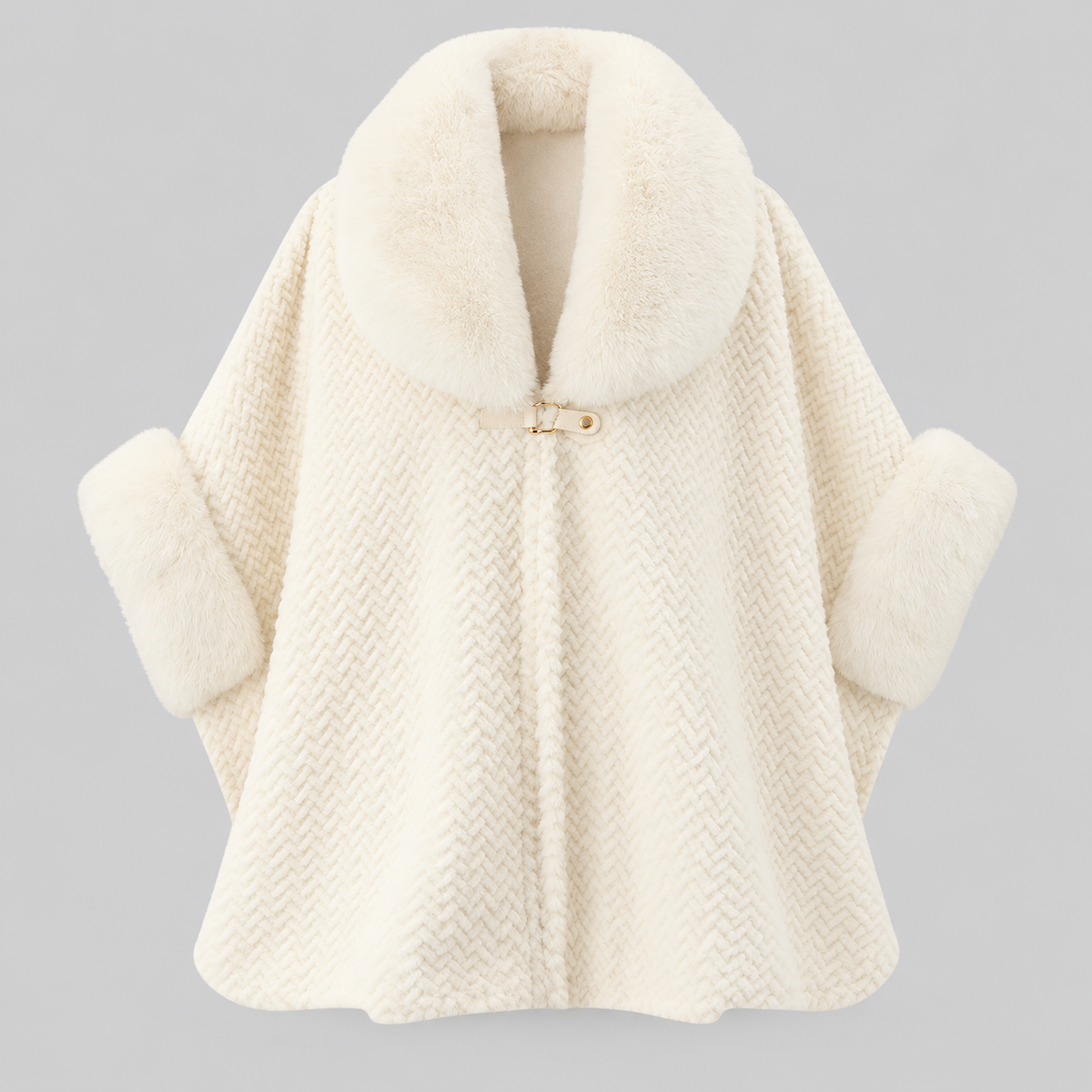 2026 Winter Fur Collar Warm Cardigan Coat – Plus Size