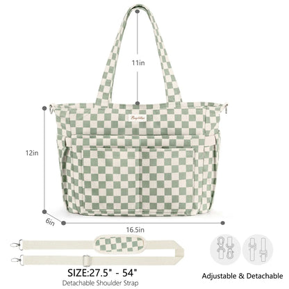 LeodoBag Women's Corduroy Laptop Work Tote