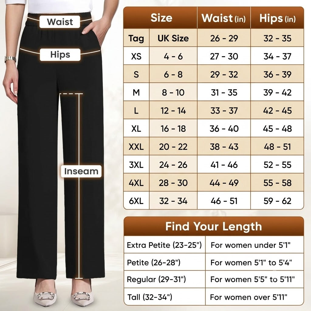 GlamorEase - Perfect Drape High Rise Pull-On Stretch Pants