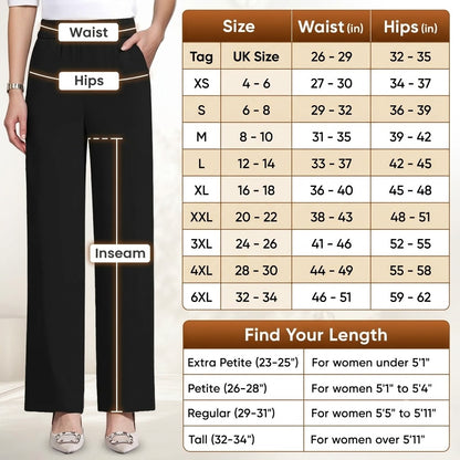 GlamorEase - Perfect Drape High Rise Pull-On Stretch Pants