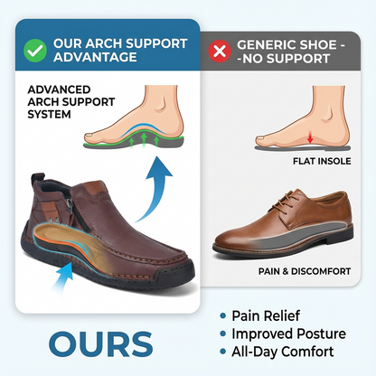 Last Day 55% OFF🔥Men's Handcrafted Vintage Genuine Leather Lightweight Ankle Chukka Boots