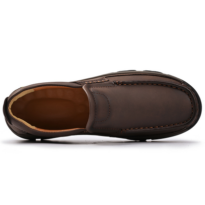 ⏰Promotion 50% OFF - Men's Comfort Orthopedic Leather Slip-On Loafers — Easy On & Arch Support