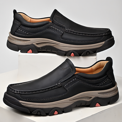 ⏰Promotion 50% OFF - Men's Comfort Orthopedic Leather Slip-On Loafers — Easy On & Arch Support