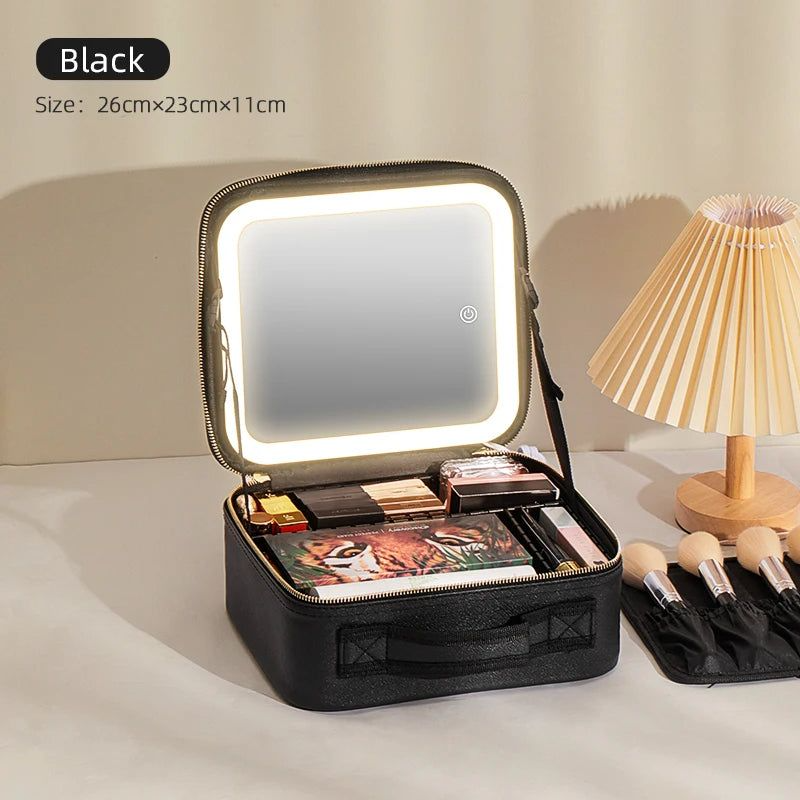 Beauty Reformation Travel Makeup Bag with Adjustable Dividers