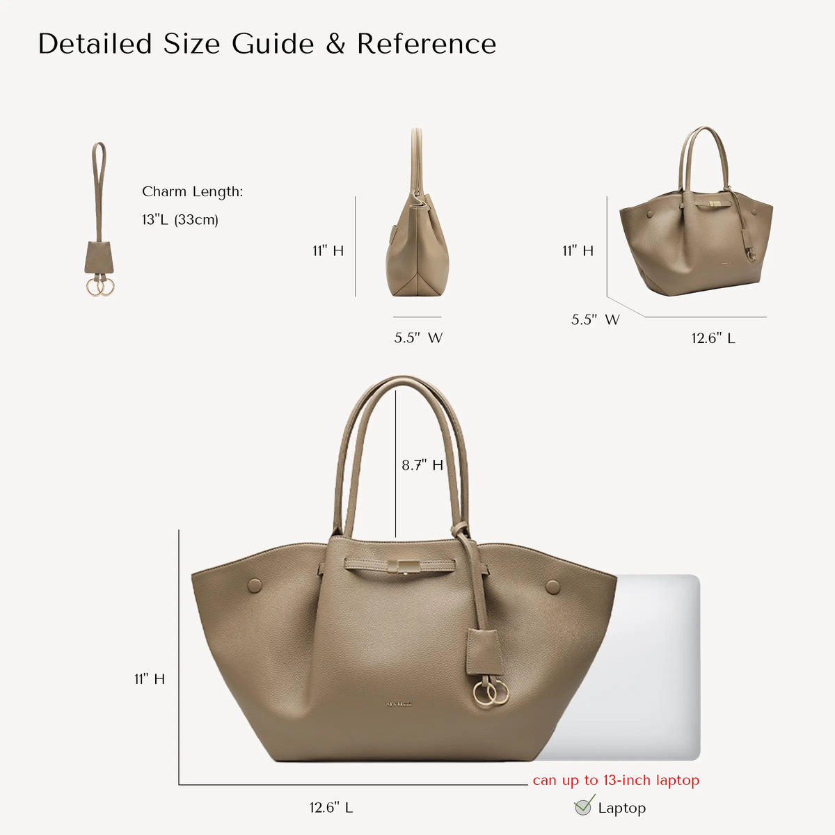 NEWBELLA Marella M Collapsible PU Leather Tote Bag