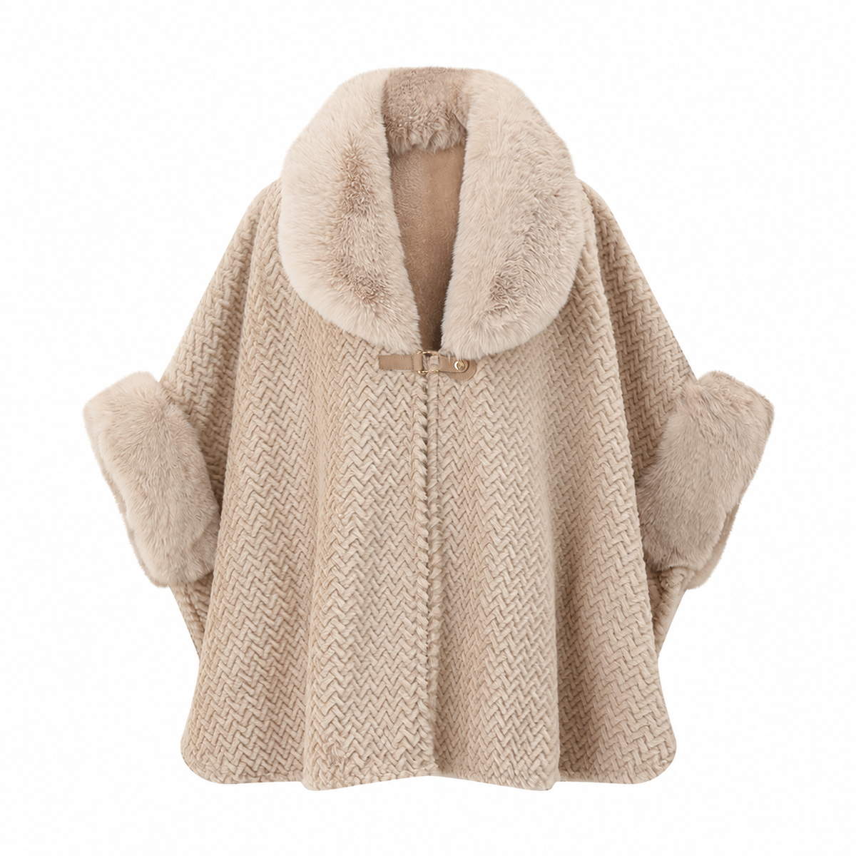 2026 Winter Fur Collar Warm Cardigan Coat – Plus Size