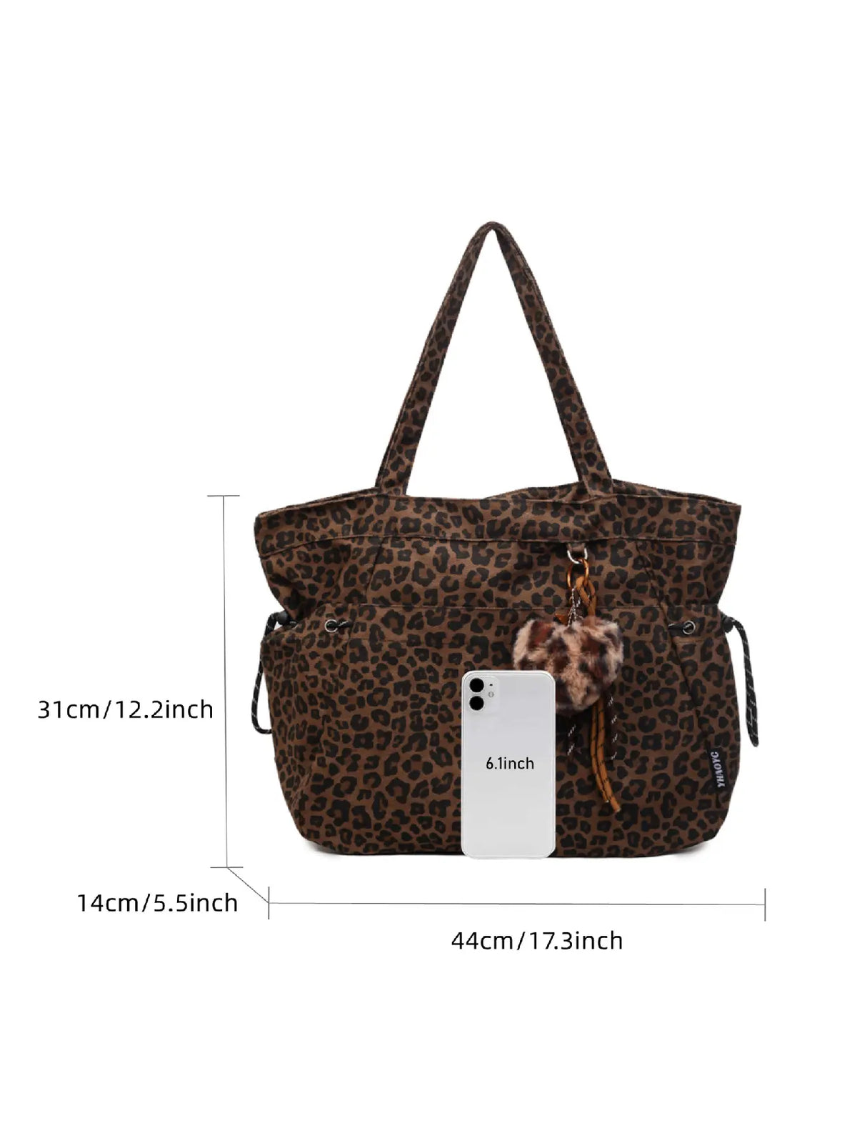 Casual Leopard Print Crossbody Bag