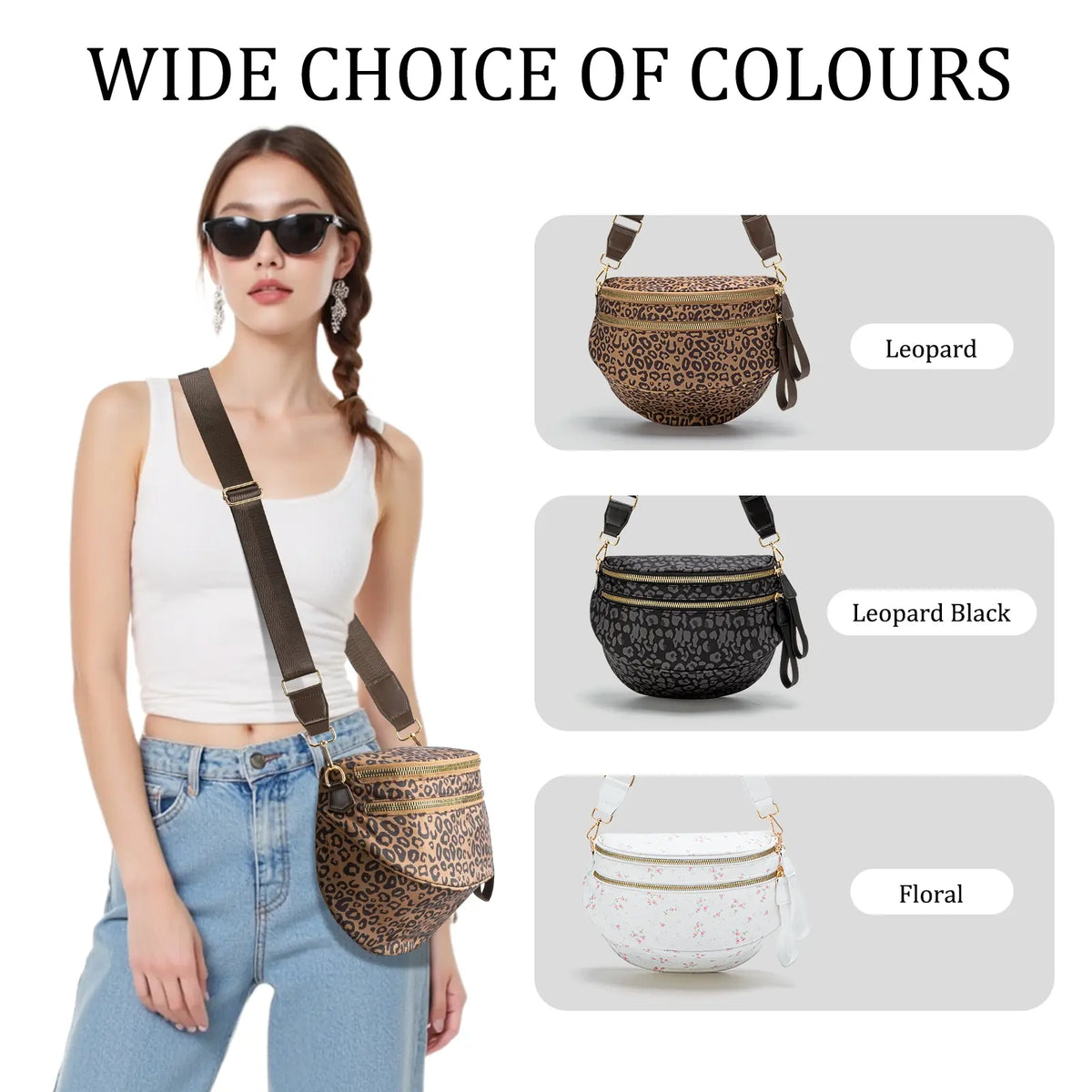 MEXS 11L Crossbody Bum Bag for Women