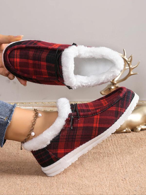 Women’s Fleece-Lined Slip-On Loafers – Warm & Comfortable Casual Shoes