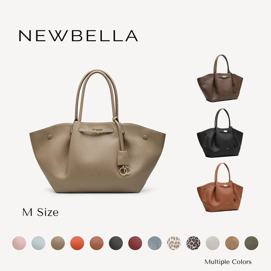 NEWBELLA Marella M Collapsible PU Leather Tote Bag