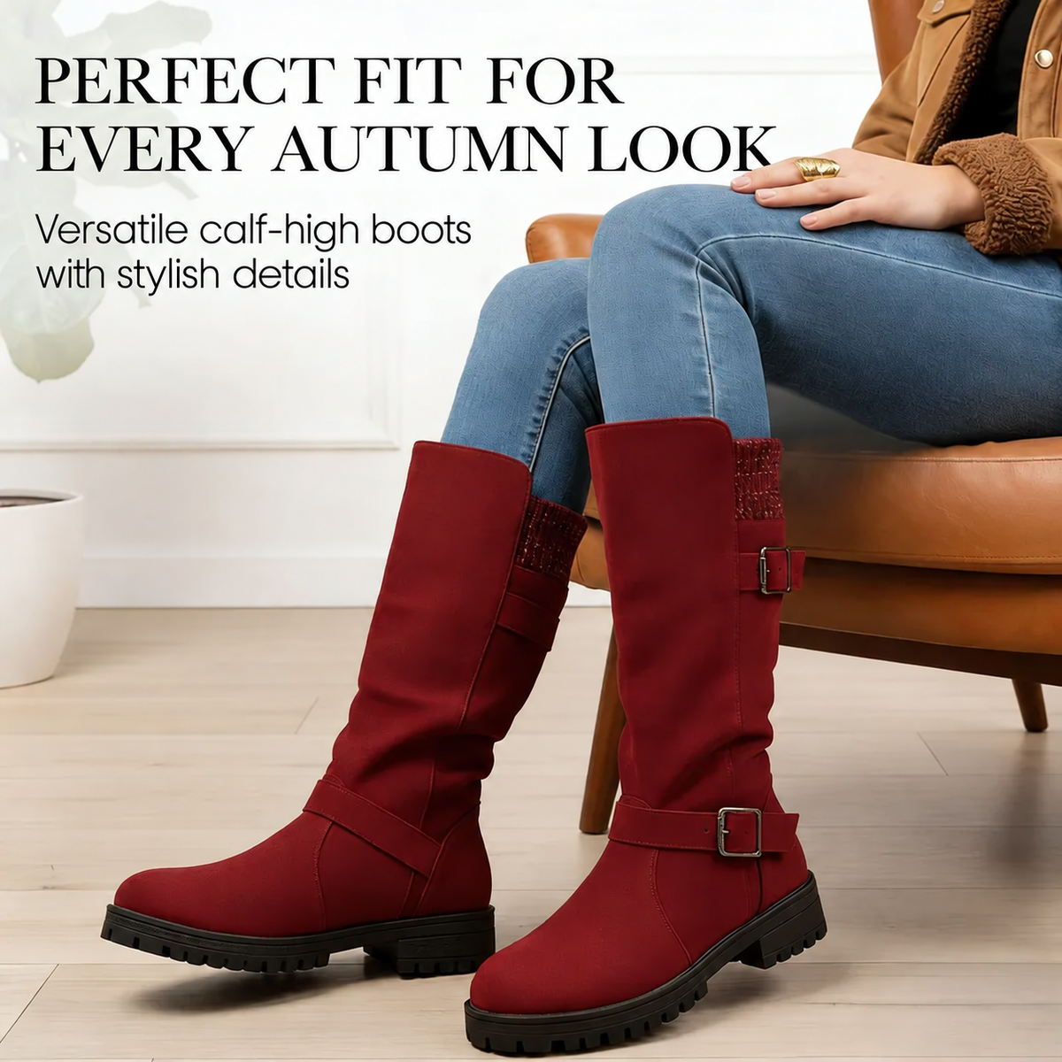 🔥 Last Day: 60% Off! ⏰👢 Women’s Mid-Calf Slouch Boots 🎁