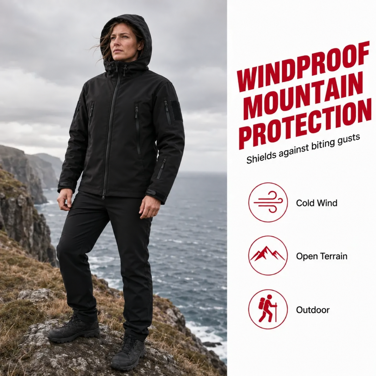 ⏳LAST DAY SALE ONLY ￡21.99!!💥 Built for Wind & Rain🌧️Men's Waterproof Insulated Outdoor Jacket