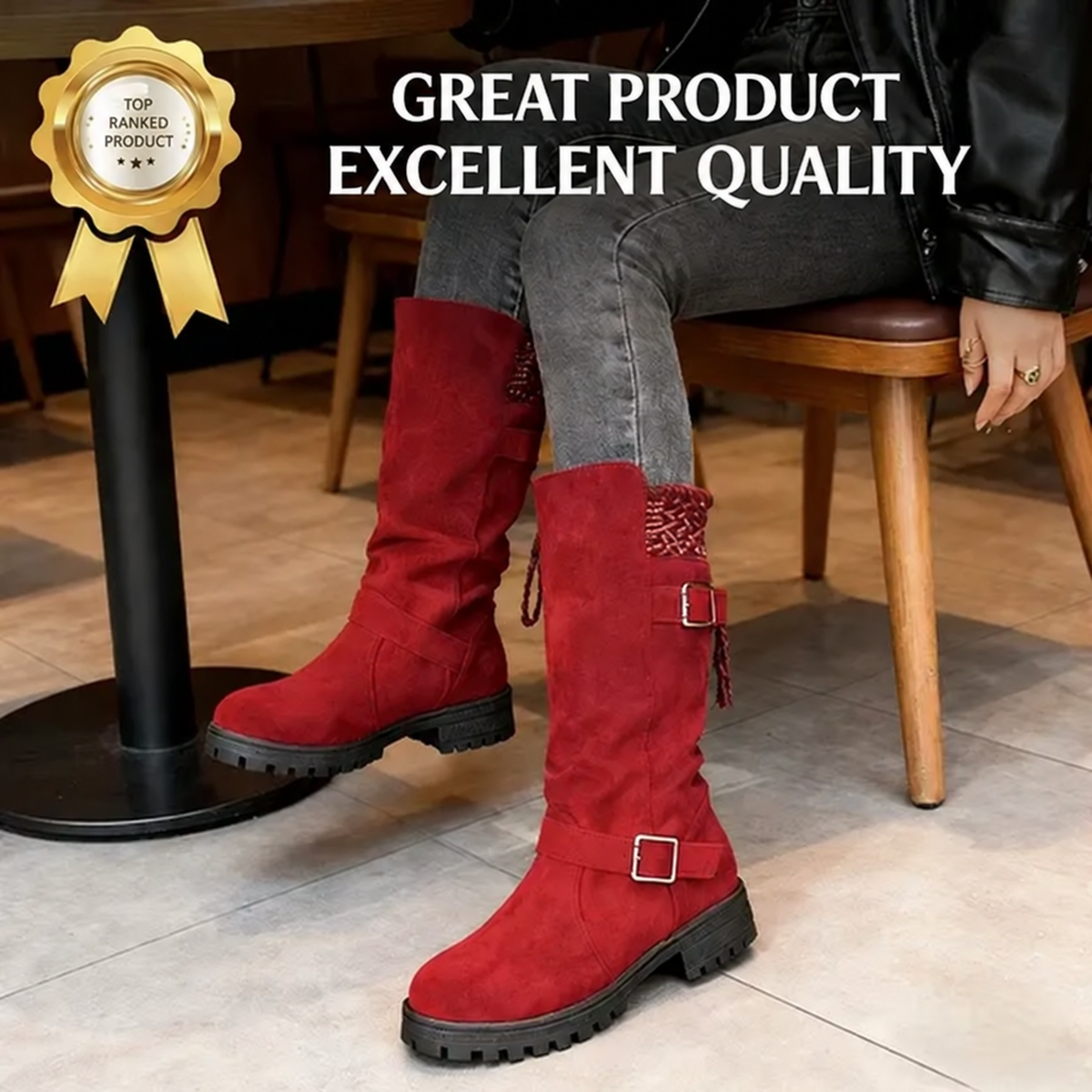 🔥 Last Day: 60% Off! ⏰👢 Women’s Mid-Calf Slouch Boots 🎁