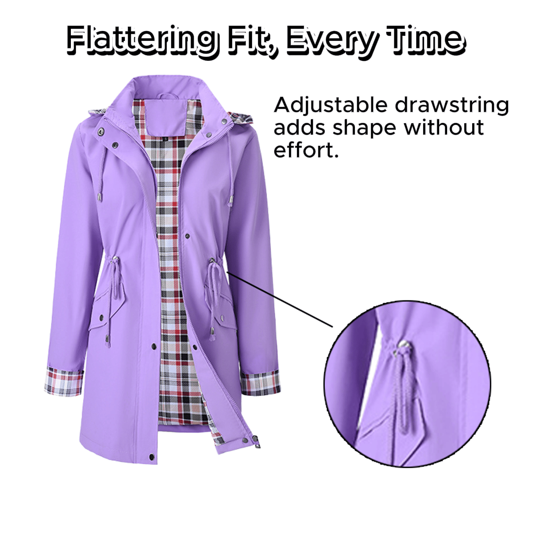 🔥Last Day Sale 60% OFF⏰🧥🌧️Ultimate Plaid Waterproof Jacket for Women🍃