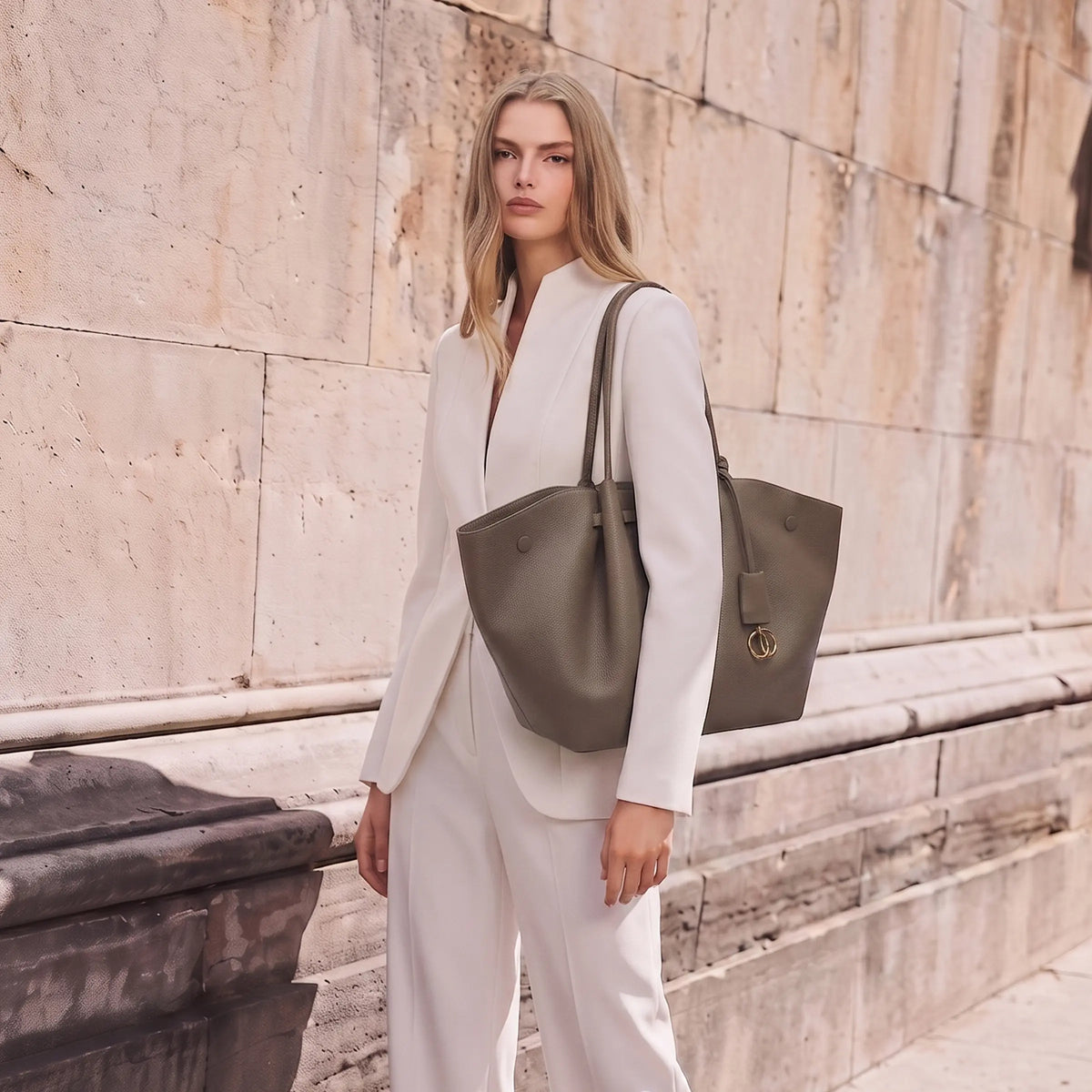 NEWBELLA Marella M Collapsible PU Leather Tote Bag