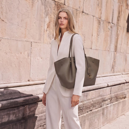 NEWBELLA Marella M Collapsible PU Leather Tote Bag