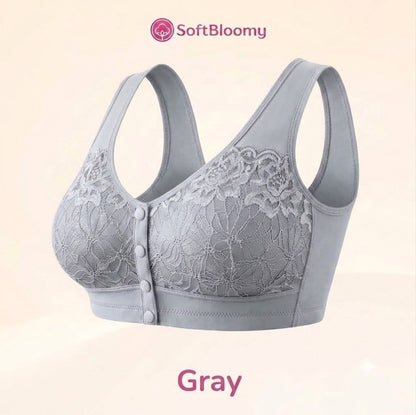 Soft Bloomy - LAST DAY 70% OFF | Easy-On Front Closure Cotton Comfort Shaping Bra for Seniors