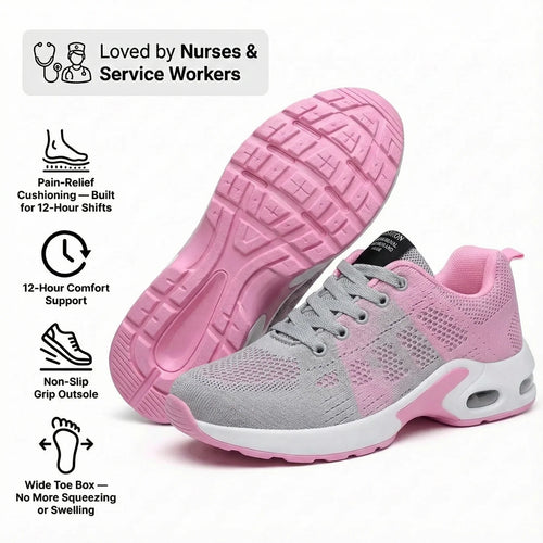 Homeveloa™ Pro — 12-Hour Shift Shoes for All-Day Foot, Knee & Back Pain Relief