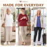 FlexEase - Women’s Stretch Microfleece V-Neck Sweatshirt with Pocket