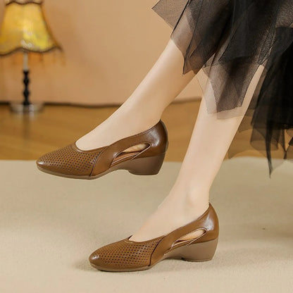 Best Seller — 50% OFF Today!🔥 Women's Orthopedic Closed-Toe Sandals | Breathable Hollow-Out Comfort with Soft Sole Support for Summer Wear