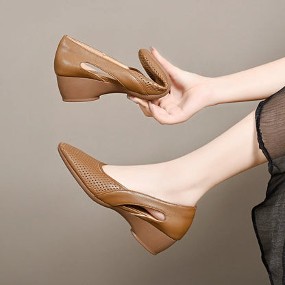 Best Seller — 50% OFF Today!🔥 Women's Orthopedic Closed-Toe Sandals | Breathable Hollow-Out Comfort with Soft Sole Support for Summer Wear