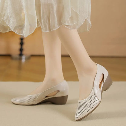 Best Seller — 50% OFF Today!🔥 Women's Orthopedic Closed-Toe Sandals | Breathable Hollow-Out Comfort with Soft Sole Support for Summer Wear