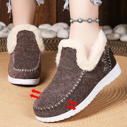 Orthopedic Fleece Slip-On Boots