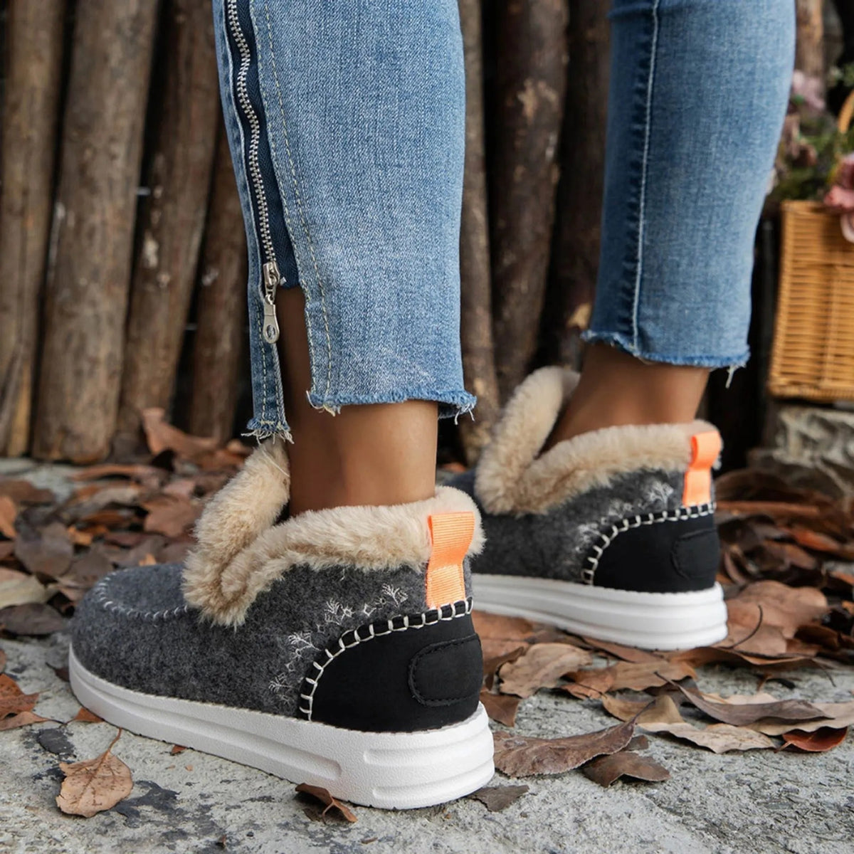 Orthopedic Fleece Slip-On Boots
