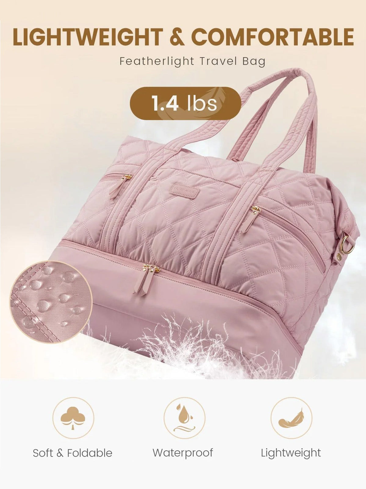 Lightweight Weekender Bag, 40L 56L