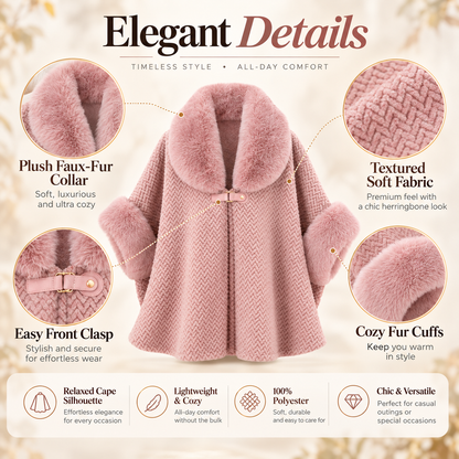 2026 Winter Fur Collar Warm Cardigan Coat – Plus Size