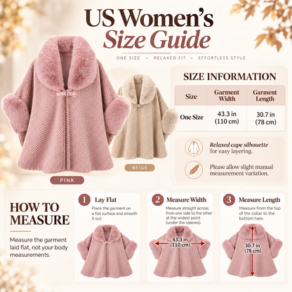 2026 Winter Fur Collar Warm Cardigan Coat – Plus Size