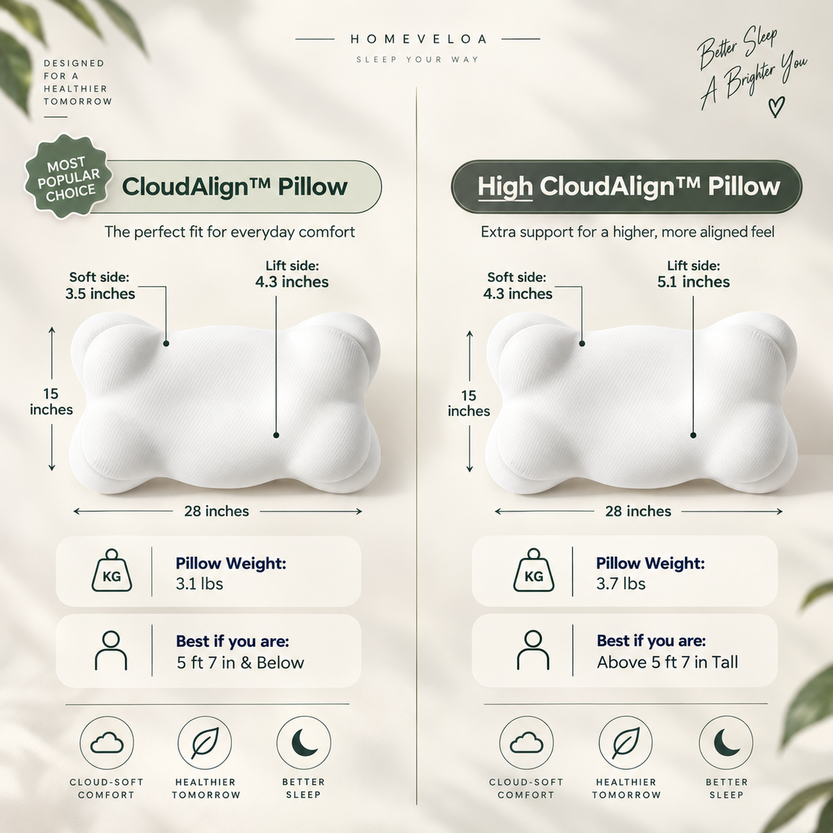 CloudAlign Pillow